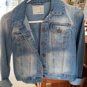 Denim Jacket Cropped Womens